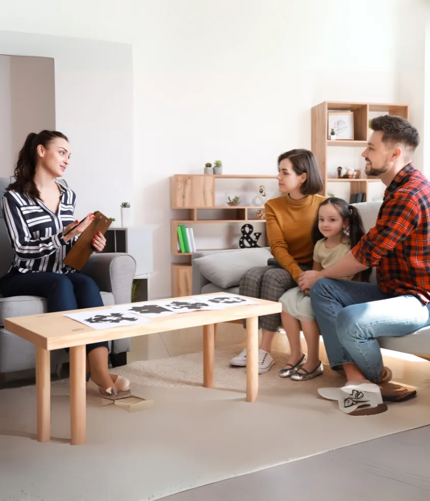 Professional family therapy sessions to strengthen relationships and improve communication. This service is provided by Existence Clinic, available both online and offline.