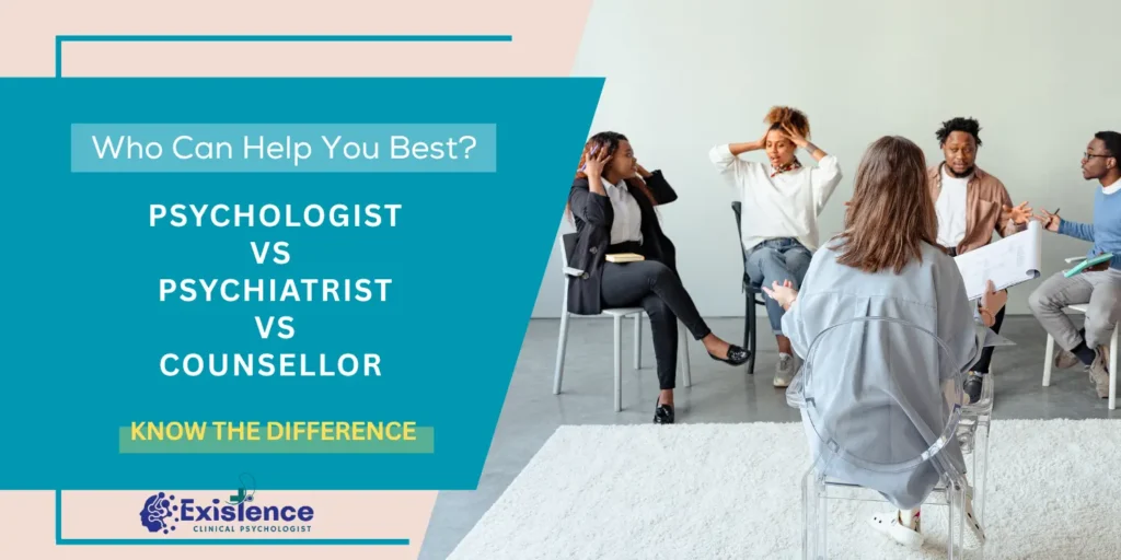 The Difference Between a Counsellor, Psychologist, and Psychiatrist
